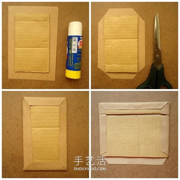 紙板廢物利用手工制作漂亮收納盒的做法教程 -  rpnrmr.com