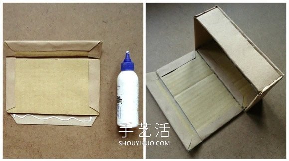 紙板廢物利用手工制作漂亮收納盒的做法教程 -  rpnrmr.com