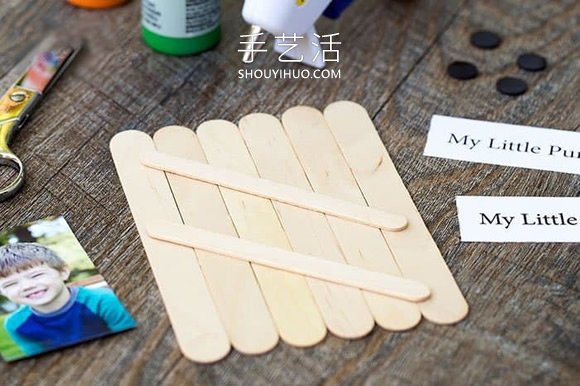 雪糕棍手工制作萬圣節(jié)南瓜相框的做法教程 -  rpnrmr.com