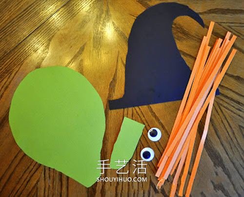 幼兒園手工制作卡紙巫婆的做法教程 -  rpnrmr.com