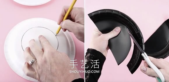 兒童手工制作紙盤(pán)大熊貓的做法教程 -  rpnrmr.com