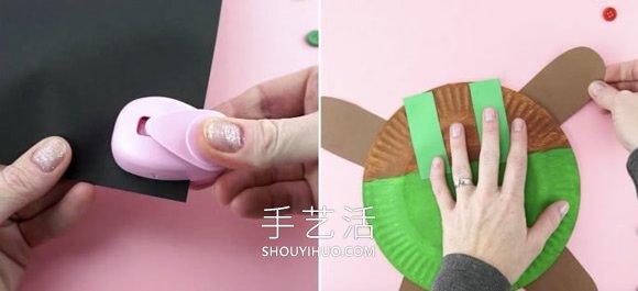 兒童手工制作可愛紙盤小熊的做法教程 -  rpnrmr.com