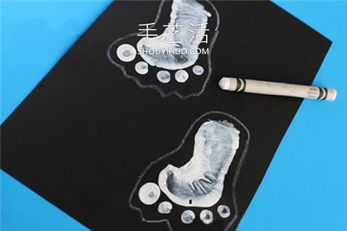 只要腳丫就足夠！簡(jiǎn)單可愛(ài)萬(wàn)圣節(jié)幽靈畫法 -  rpnrmr.com