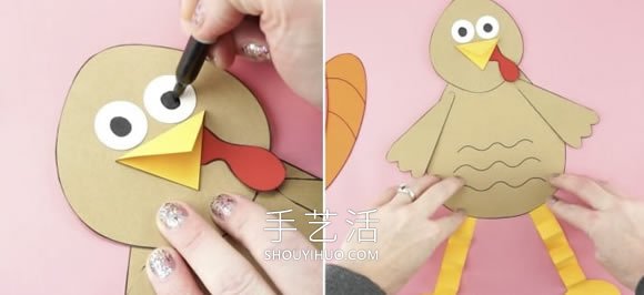 幼兒園手工制作感恩節(jié)火雞的做法教程 -  rpnrmr.com
