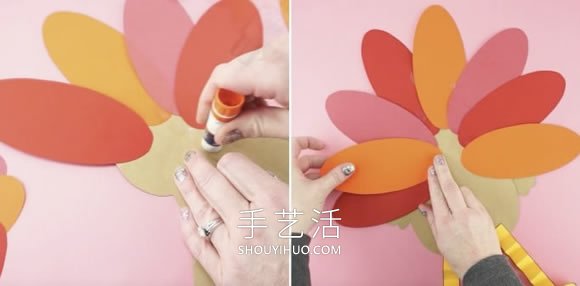 幼兒園手工制作感恩節(jié)火雞的做法教程 -  rpnrmr.com