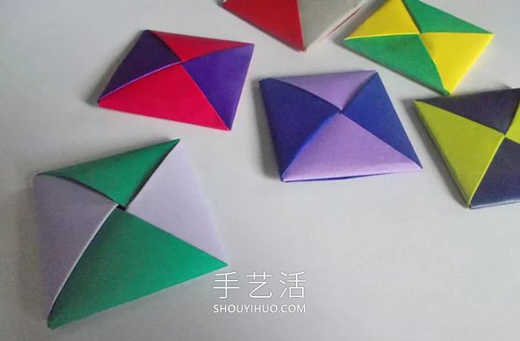 兒童手工折紙手牌玩具的折法圖解教程 -  rpnrmr.com