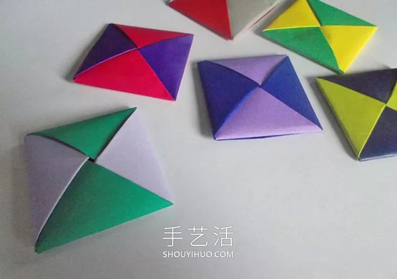 兒童手工折紙手牌玩具的折法圖解教程 -  rpnrmr.com