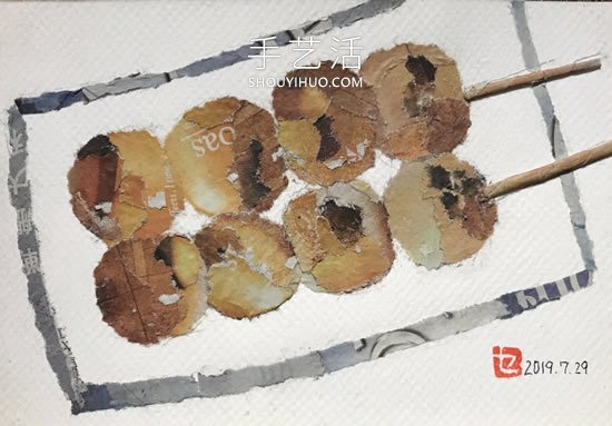 90歲老奶奶手撕報(bào)紙做拼貼畫！展現(xiàn)平淡幸福 -  rpnrmr.com