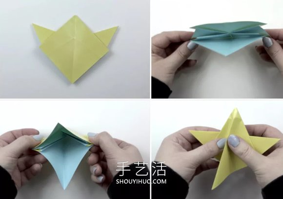 兒童折紙五角星的簡(jiǎn)單方法圖解教程 -  rpnrmr.com