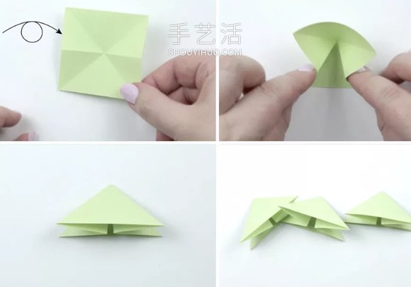 折紙圣誕樹 制作立體圣誕節(jié)賀卡的做法教程 -  rpnrmr.com