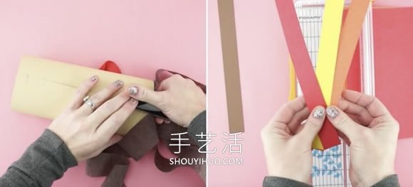 兒童手工制作感恩節(jié)火雞風向袋的做法教程 -  rpnrmr.com