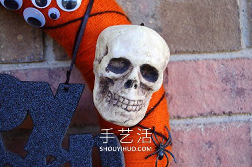簡(jiǎn)單自制萬(wàn)圣節(jié)花環(huán)裝飾的方法圖解教程 -  rpnrmr.com