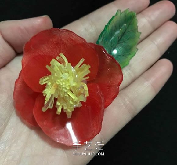 熱縮片手工制作罌粟花胸針的做法教程 -  rpnrmr.com