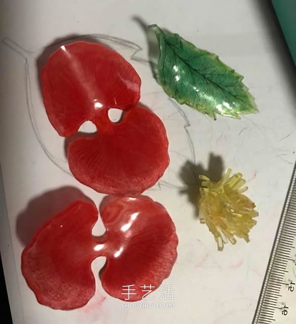 熱縮片手工制作罌粟花胸針的做法教程 -  rpnrmr.com