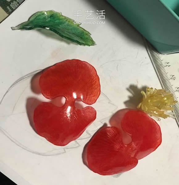 熱縮片手工制作罌粟花胸針的做法教程 -  rpnrmr.com