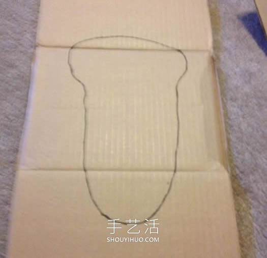 硬紙板手工制作萬圣節(jié)道具巨人腳丫的做法 -  rpnrmr.com