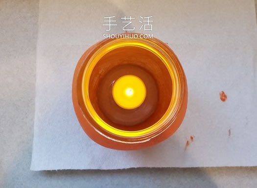 玻璃罐廢物利用手工制作南瓜燈籠的做法教程 -  rpnrmr.com
