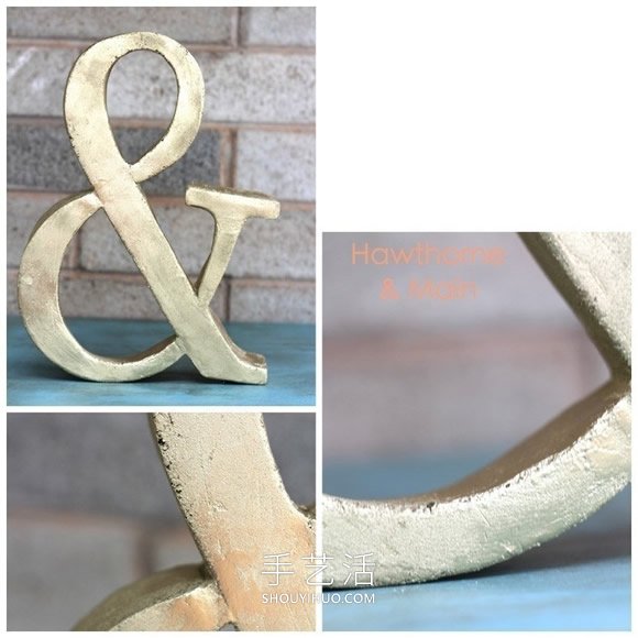 泡沫海綿手工制作“&”符號(hào)裝飾的做法教程 -  rpnrmr.com