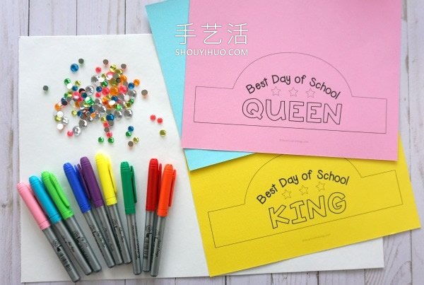 兒童手工制作上學(xué)日皇冠的做法教程 -  rpnrmr.com