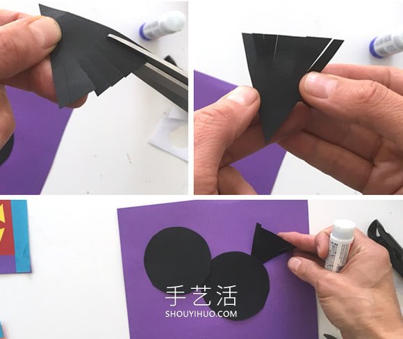簡單又可愛烏鴉紙貼畫的手工制作方法圖解 -  rpnrmr.com