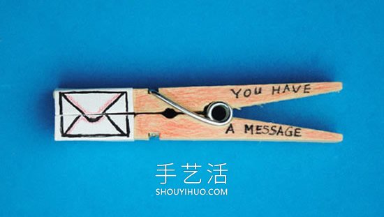木衣夾手工制作創(chuàng)意好運(yùn)短信的做法教程 -  rpnrmr.com