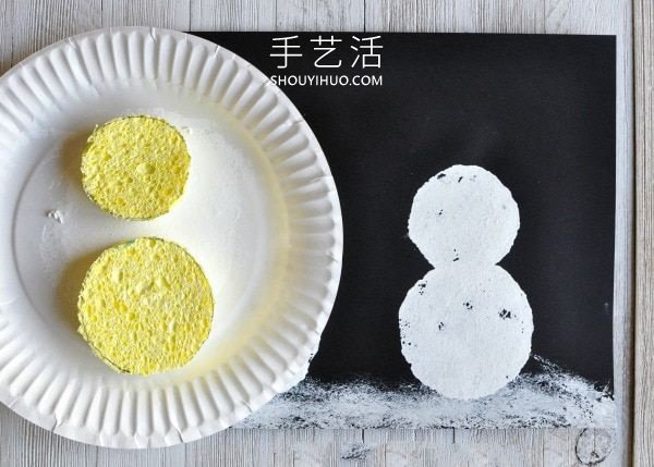 雪中的雪人畫制作 可以做成圣誕新年卡片！ -  rpnrmr.com
