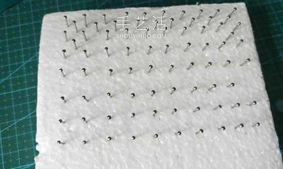 情人節(jié)愛心繞線畫的制作方法圖解教程 -  rpnrmr.com