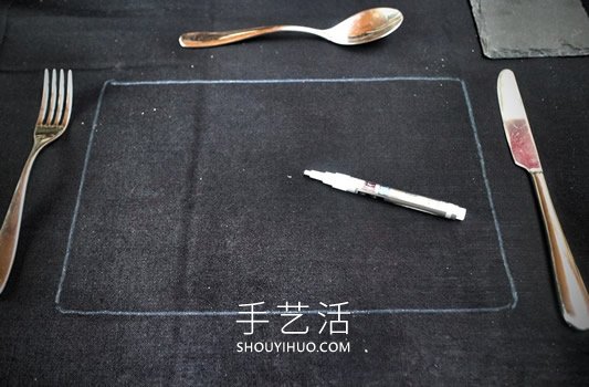 方便擺桌的西餐桌布DIY制作圖解教程 -  rpnrmr.com