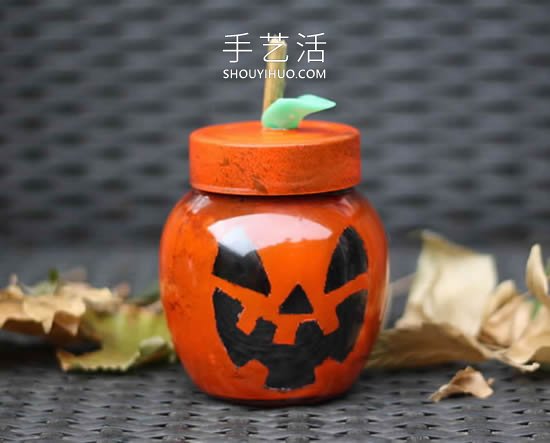 玻璃罐手工制作南瓜燈的簡單做法教程 -  rpnrmr.com