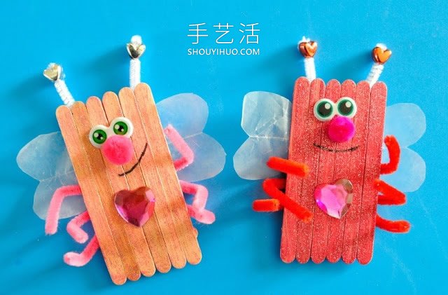 幼兒園手工制作雪糕棍蟲(chóng)子的做法教程 -  rpnrmr.com