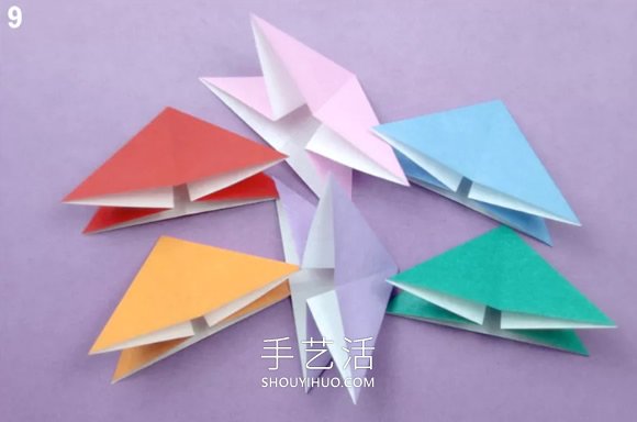 兒童折紙吹氣旋轉(zhuǎn)玩具的折法圖解教程 -  rpnrmr.com