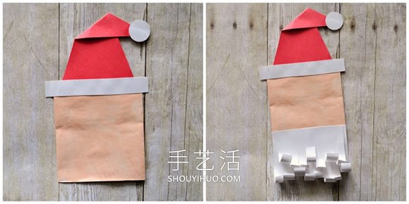 幼兒園手工制作信封圣誕老人木偶的做法教程 -  rpnrmr.com