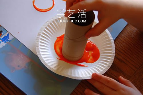 用卷紙筒畫萬圣節(jié)南瓜的簡單方法圖解 -  rpnrmr.com