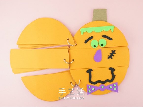 自制萬圣節(jié)南瓜燈本子的方法圖解教程 -  rpnrmr.com
