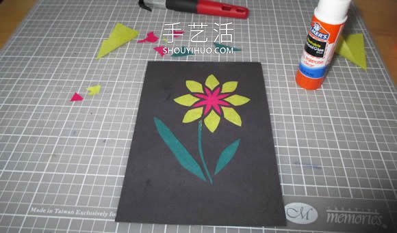 漂亮花朵感恩卡的制作方法圖解教程 -  rpnrmr.com
