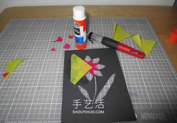 漂亮花朵感恩卡的制作方法圖解教程 -  rpnrmr.com