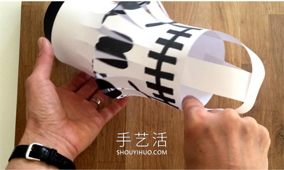 幼兒園手工制作萬圣節(jié)骷髏頭燈籠的做法教程 -  rpnrmr.com