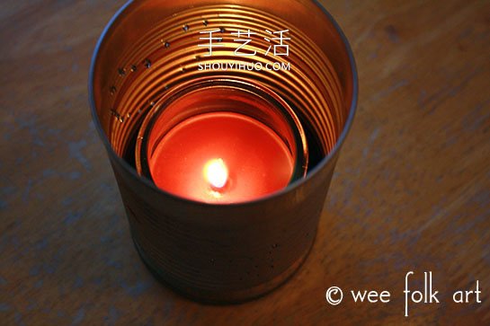 自制鐵罐燈籠制作方法過(guò)程圖解教程 -  rpnrmr.com
