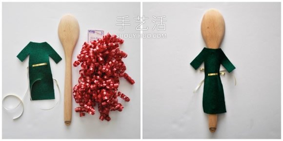 木勺子手工制作女孩娃娃的做法教程 -  rpnrmr.com