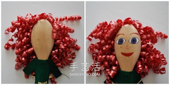 木勺子手工制作女孩娃娃的做法教程 -  rpnrmr.com