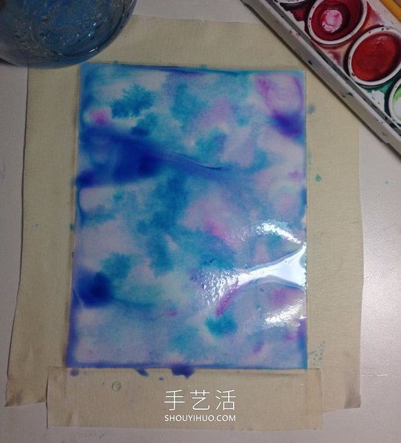 用鹽和水彩手工制作創(chuàng)意感恩卡的做法教程 -  rpnrmr.com