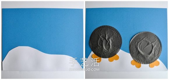 幼兒手工制作企鵝粘貼畫的做法教程 -  rpnrmr.com