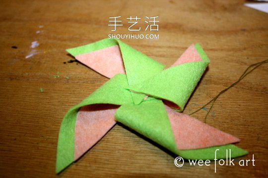 自制氈布風(fēng)車裝飾的方法圖解教程 -  rpnrmr.com