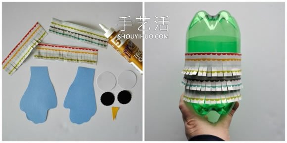 蘇打水瓶子手工制作貓頭鷹的教程簡易好看 -  rpnrmr.com