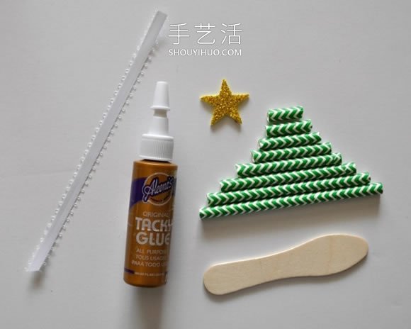 幼兒園手工制作紙吸管圣誕樹故事的做法教程 -  rpnrmr.com