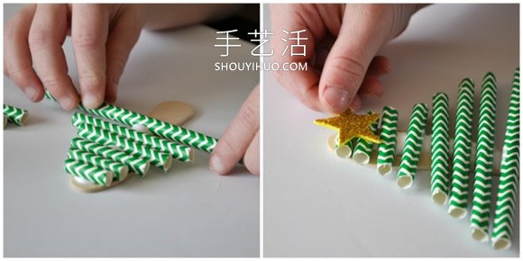 幼兒園手工制作紙吸管圣誕樹故事的做法教程 -  rpnrmr.com