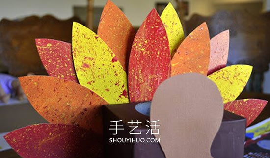 兒童簡單手工制作火雞盒子的做法教程 -  rpnrmr.com