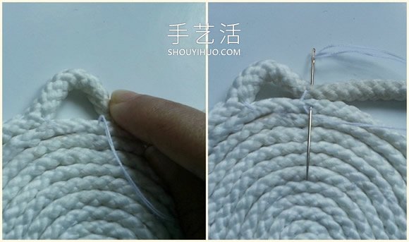尼龍繩手工制作花朵杯墊的做法教程 -  rpnrmr.com