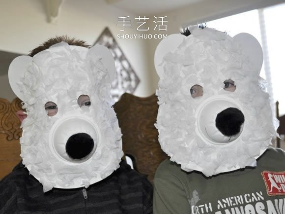 簡單自制北極熊面具的方法圖解教程 -  rpnrmr.com