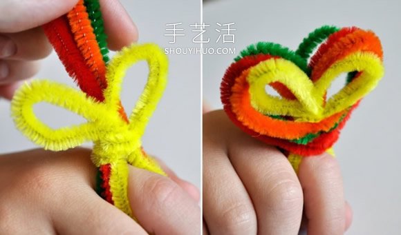 扭扭棒簡(jiǎn)單手工制作火雞戒指的做法教程 -  rpnrmr.com